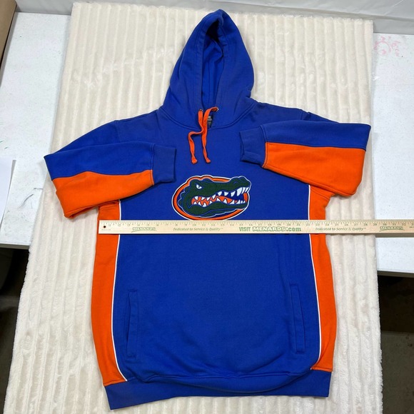 Florida Gators 1XL Tall Embroidered Sports Logo Hoodie Blue and Orange - Picture 3 of 7